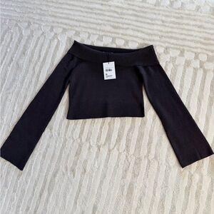 Princess Polly Chocolate Off Shoulder Top